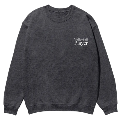 Volleyball Player Casual Crewneck Sweatshirt wearishow