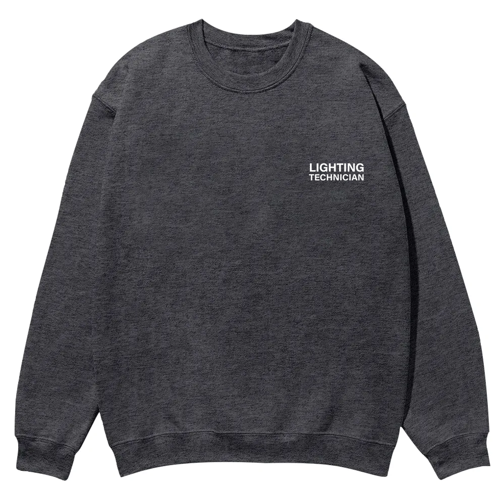Lighting Technician Casual Crewneck Sweatshirt wearishow