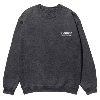 Lighting Technician Casual Crewneck Sweatshirt wearishow