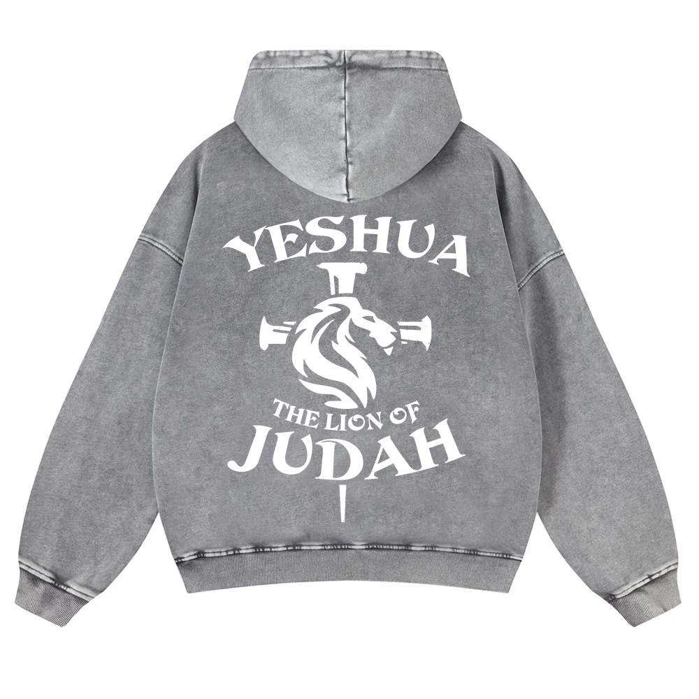 Yeshua Washed Hoodie wearishow