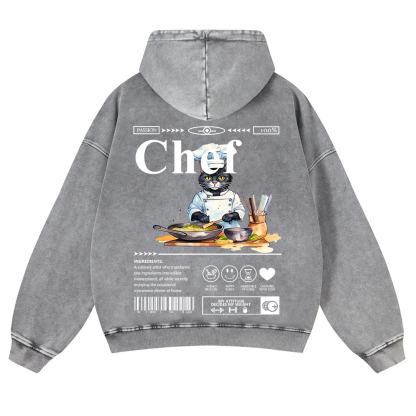 Chef Washed Hoodie wearishow