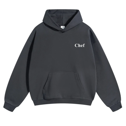 Chef Unisex Solid Color Hoodie wearishow