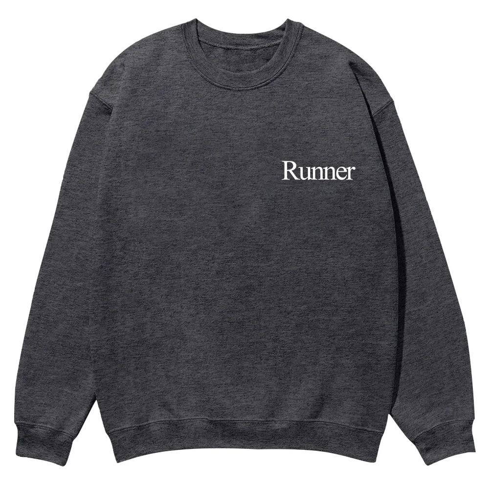 Runner Casual Crewneck Sweatshirt wearishow