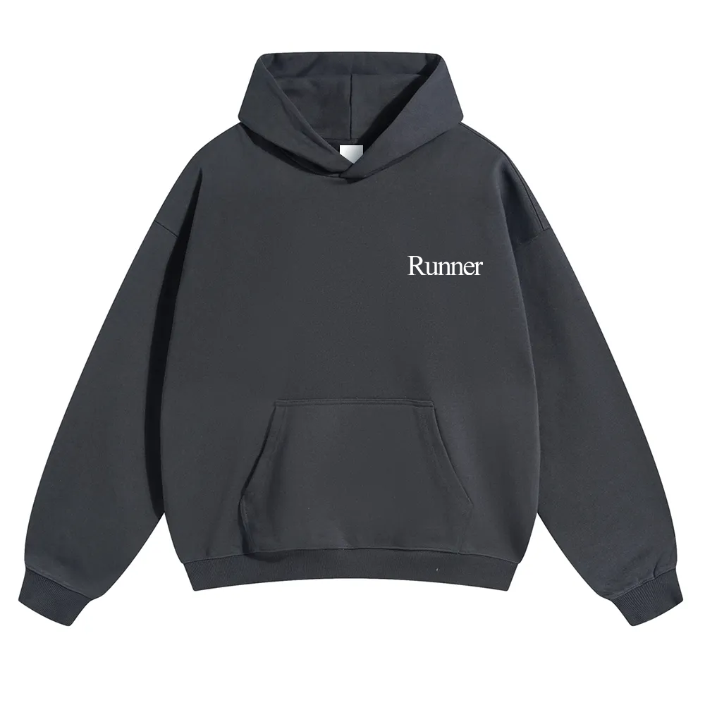 Runner Unisex Solid Color Hoodie wearishow