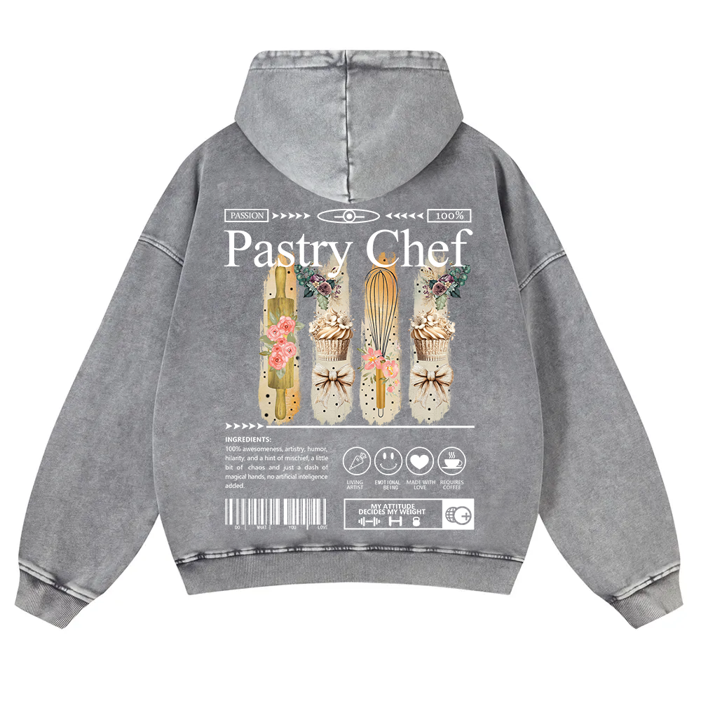 Pastry Chef Washed Hoodie wearishow