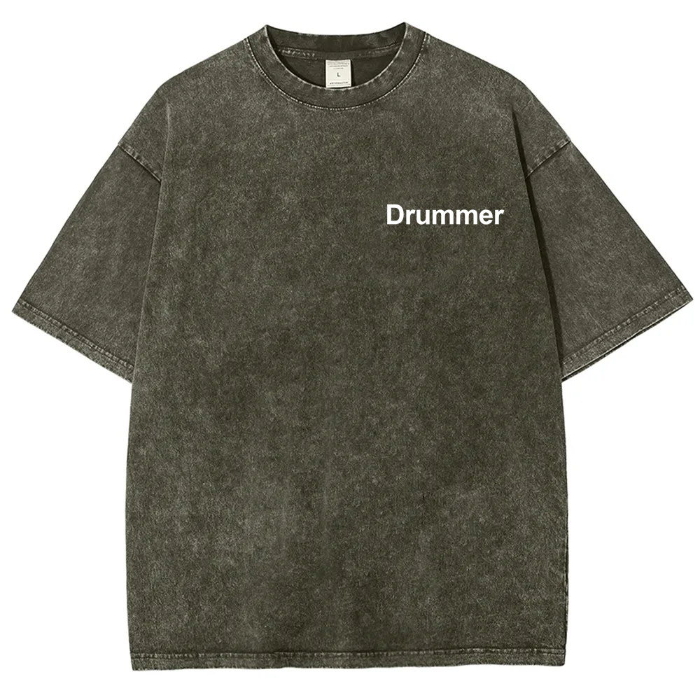 Drummer Unisex Fit Washed T-Shirt