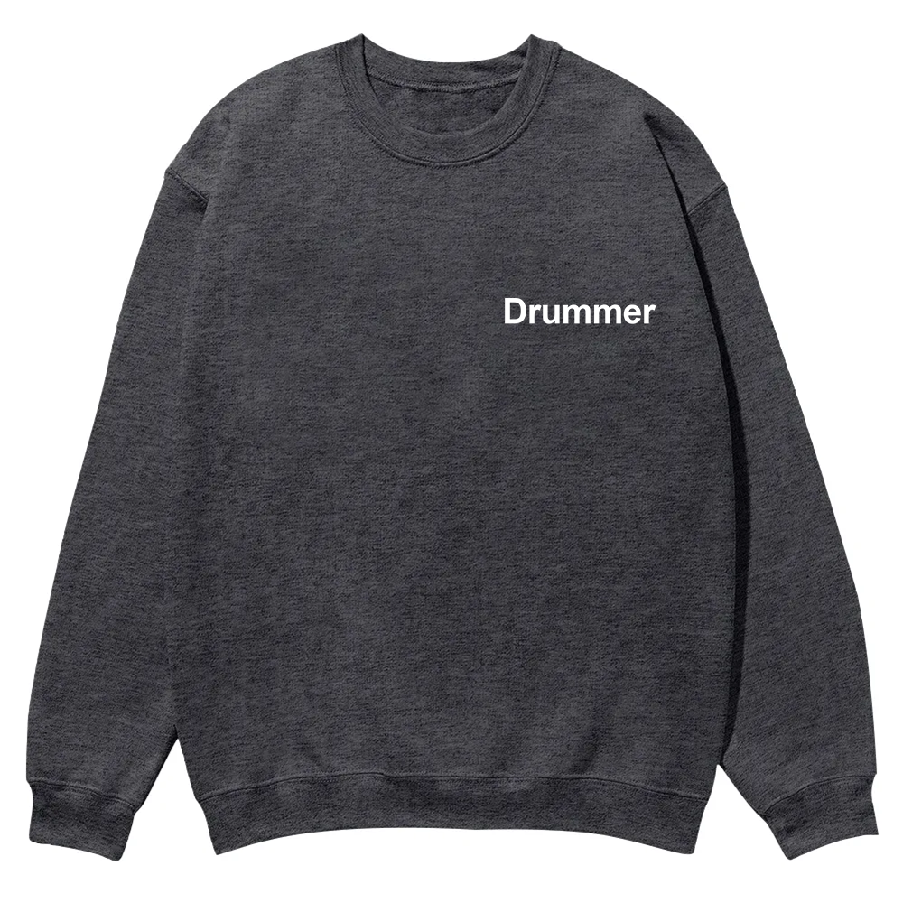 Drummer Casual Crewneck Sweatshirt wearishow