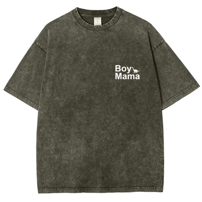 Boy Mama Unisex Fit Washed T-Shirt