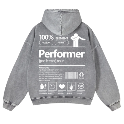 Performer Washed Hoodie wearishow