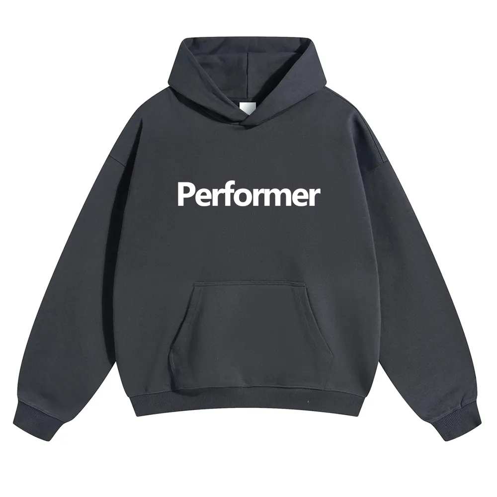Performer Unisex Solid Color Hoodie wearishow