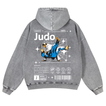 Judo Washed Hoodie wearishow