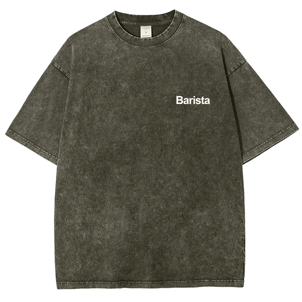 Barista Unisex Fit Washed T-Shirt