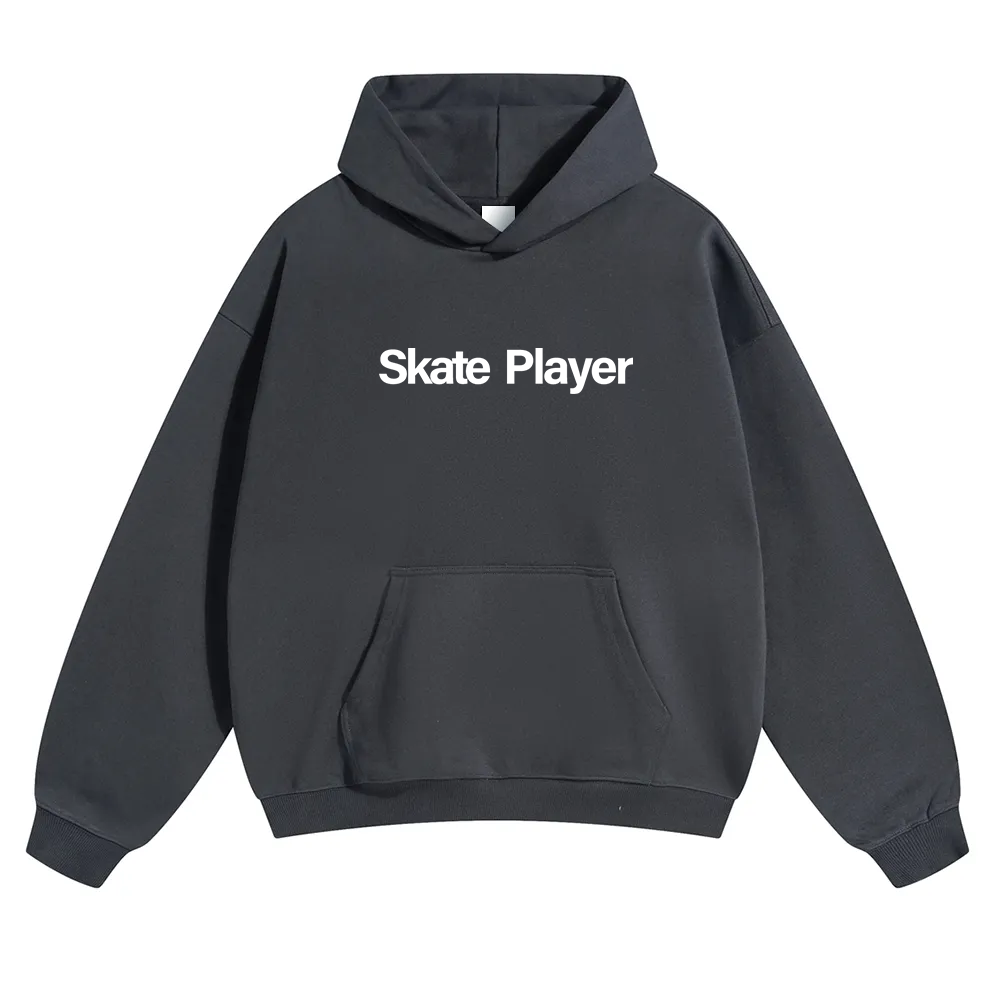 Skate Player  Unisex Solid Color Hoodie wearishow