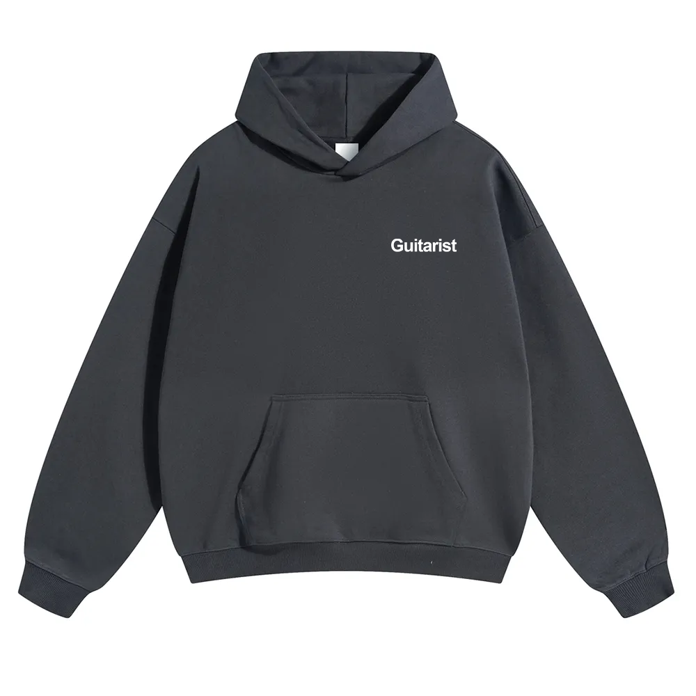 Guitarist Unisex Solid Color Hoodie wearishow