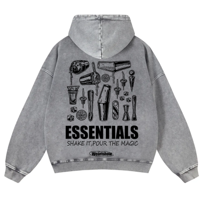 Bartender Essentials Washed Hoodie wearishow