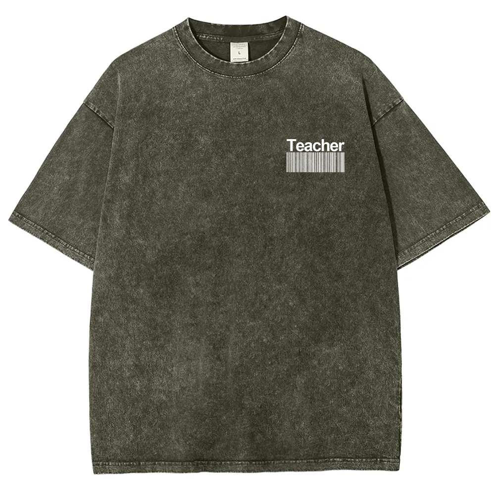 Teacher Unisex Fit Washed T-Shirt