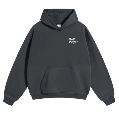 Golf Player Unisex Solid Color Hoodie wearishow