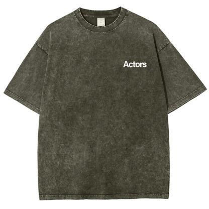 Actors Unisex Fit Washed T-Shirt