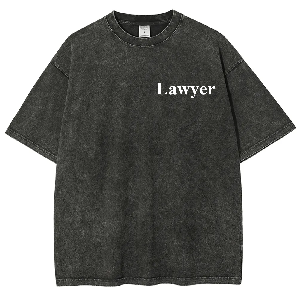 Lawyer Unisex Fit Washed T-Shirt?