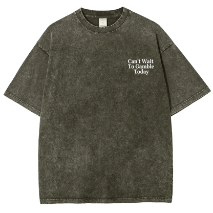Professional Gambler Club Unisex Fit Washed T-Shirt