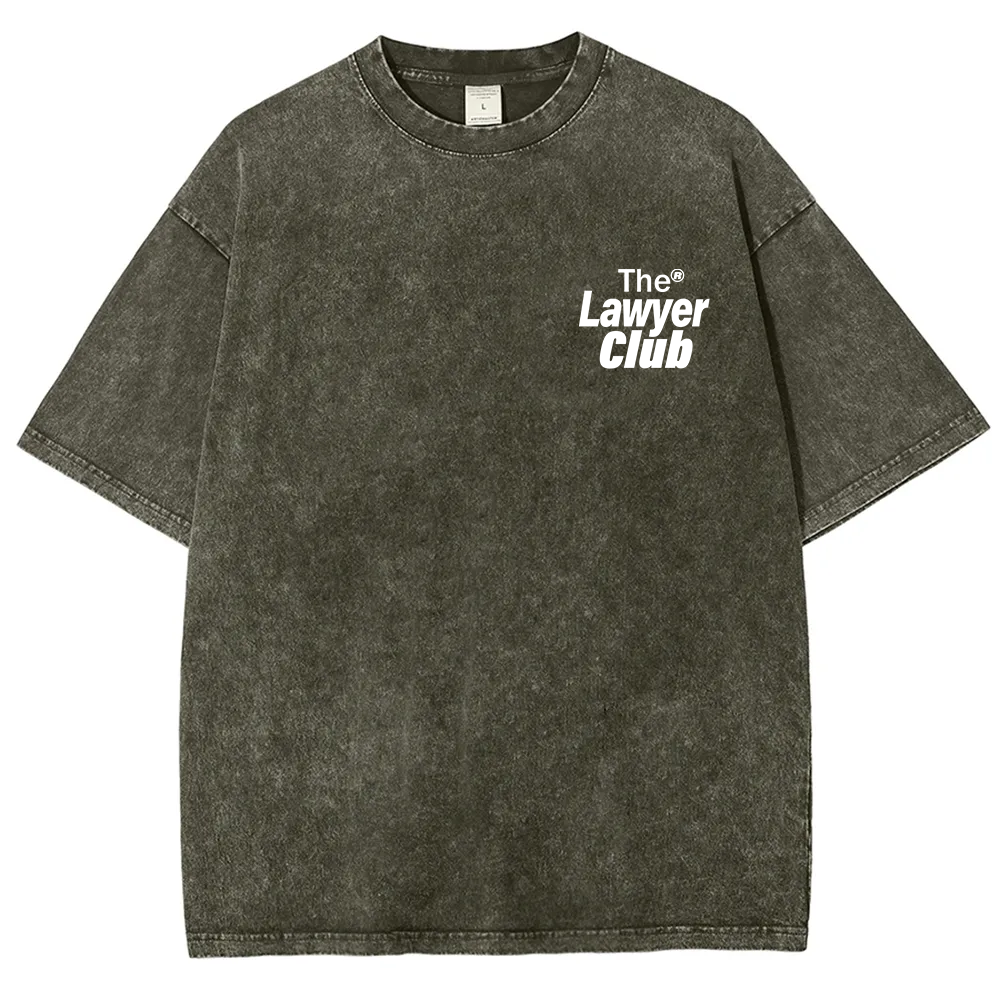The Lawyer Club Unisex Fit Washed T-Shirt