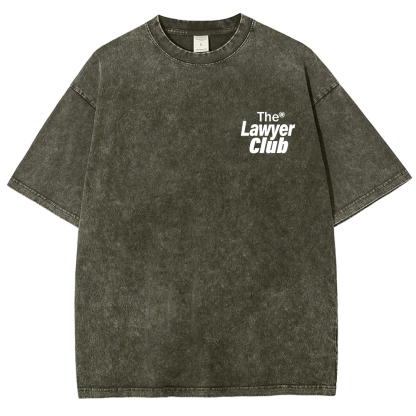 The Lawyer Club Unisex Fit Washed T-Shirt