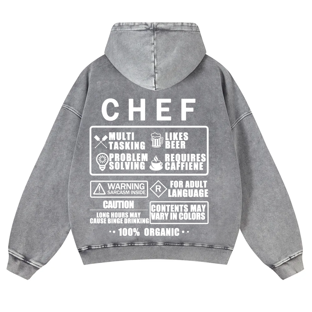 Chef Casual Washed Hoodie 