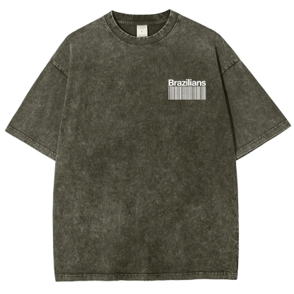 Brazilians Unisex Fit  Washed T-Shirt
