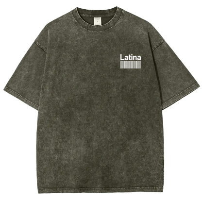 Latina Unisex Fit  Washed T-Shirt