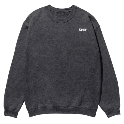 Chef Addcustom QR Code Casual Crewneck Sweatshirt