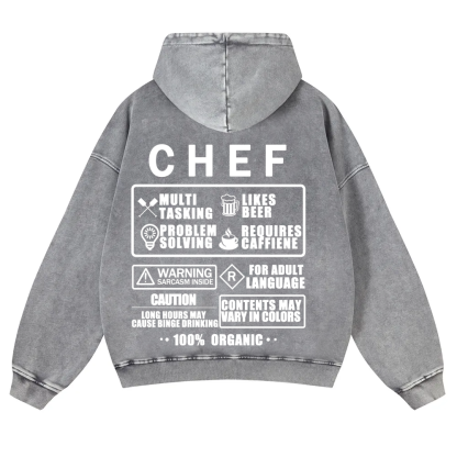 Chef Casual Washed Hoodie 