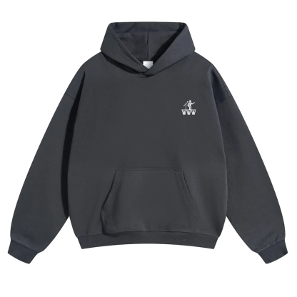 Festival Goer Solid Color Hoodie wearishow