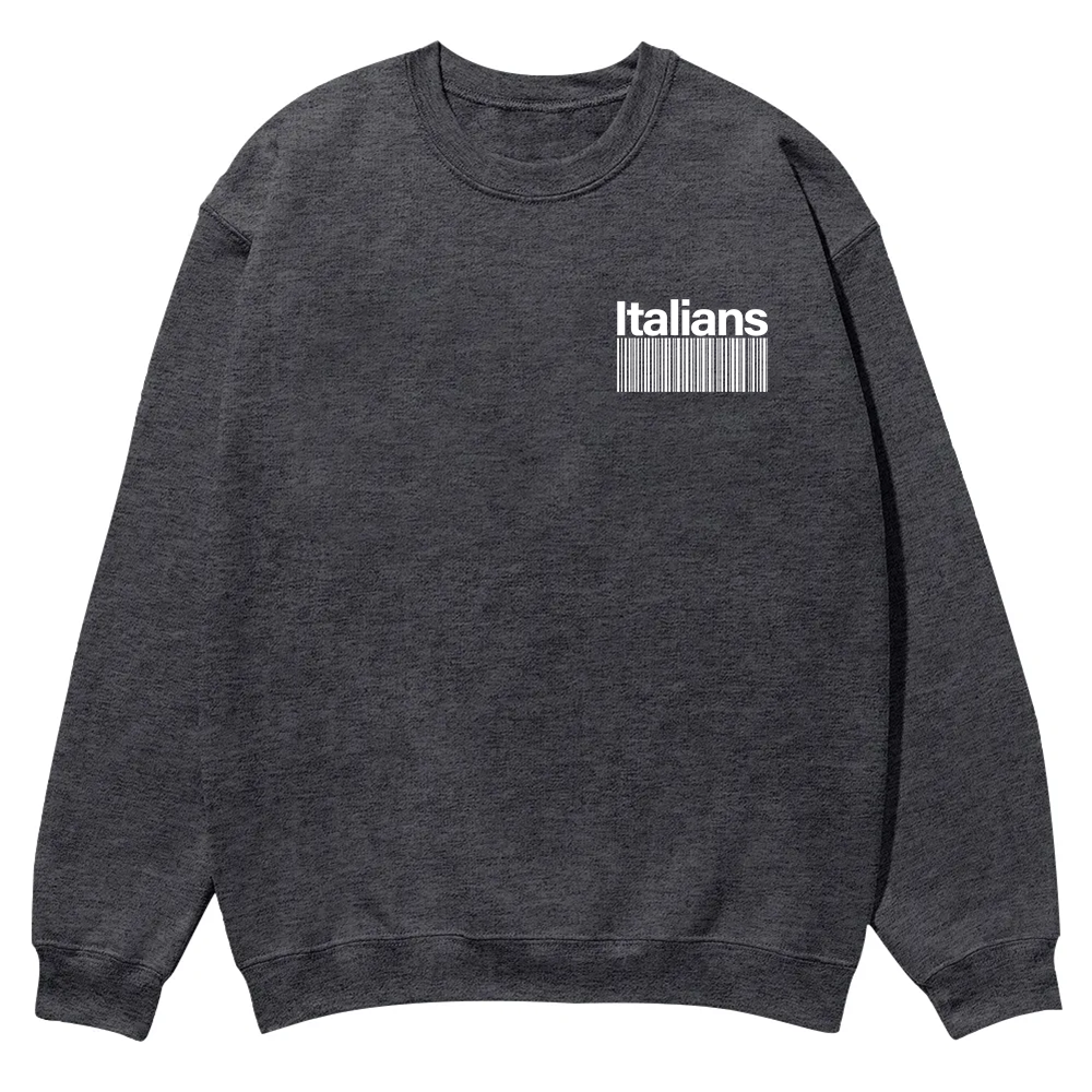 Italians Unisex Fit  Casual Crewneck Sweatshirt wearishow