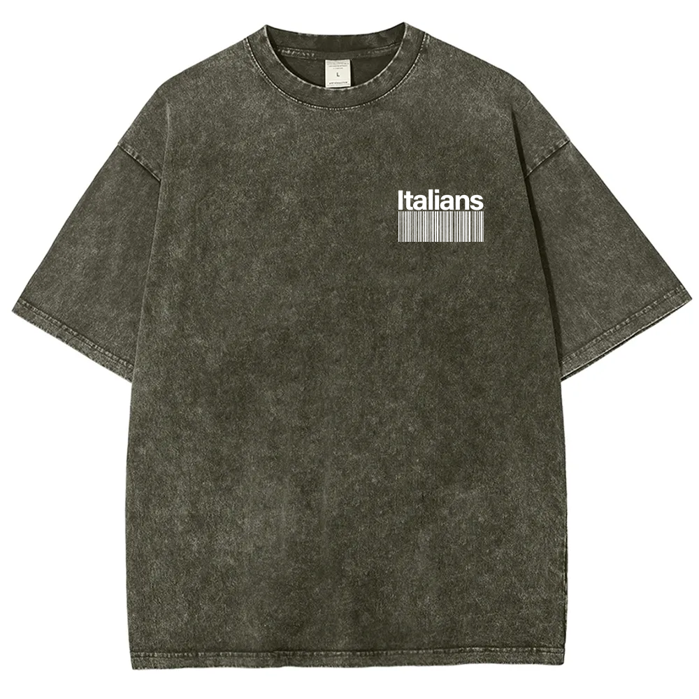 Italians Unisex Fit  Washed T-Shirt
