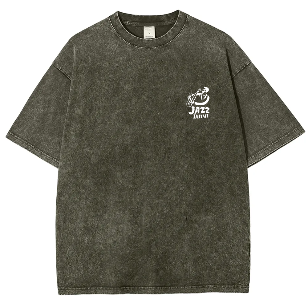 Saxophonist Unisex Fit Washed T-Shirt  wearishow