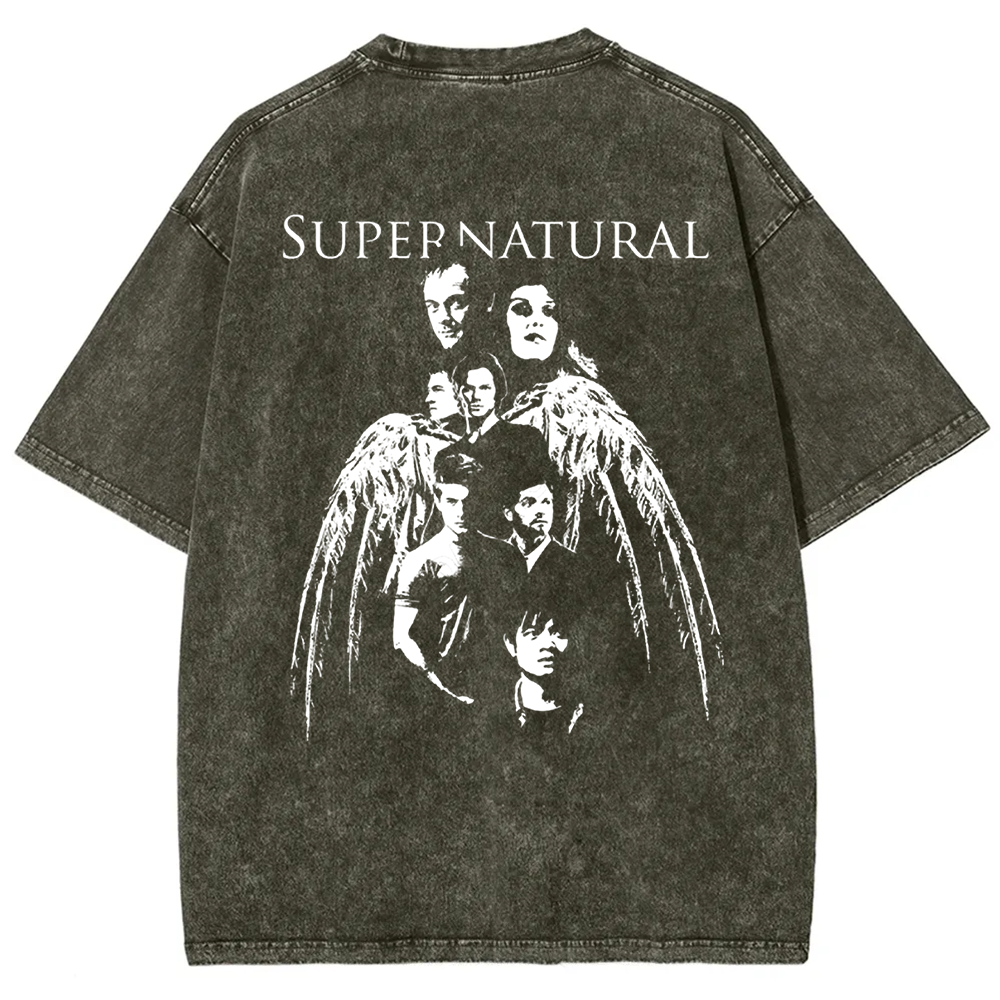 Unisex Vintage Supernatural TV Series t-Shirt