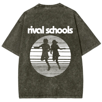 Unisex Vintage  Rival Schools Band t-Shirt