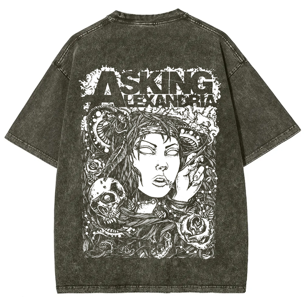 Unisex Vintage Asking Alexandria Band t-Shirt