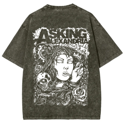Unisex Vintage Asking Alexandria Band t-Shirt