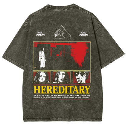 Unisex Vintage Hereditary Horror Movie  t-Shirt