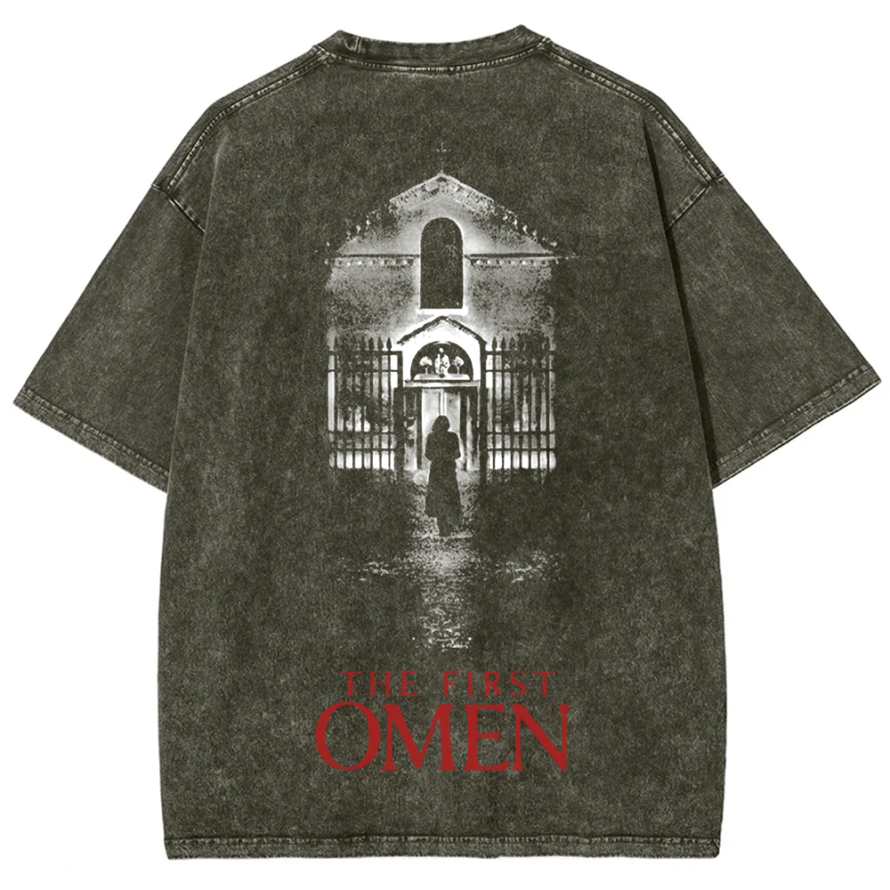 Unisex Vintage The Firts Omen Horror Movie  t-Shirt