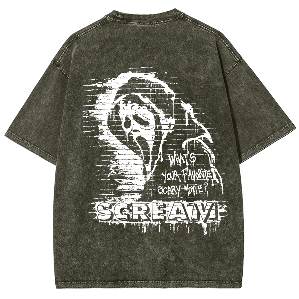 Unisex Vintage Scream horror movie t-Shirt