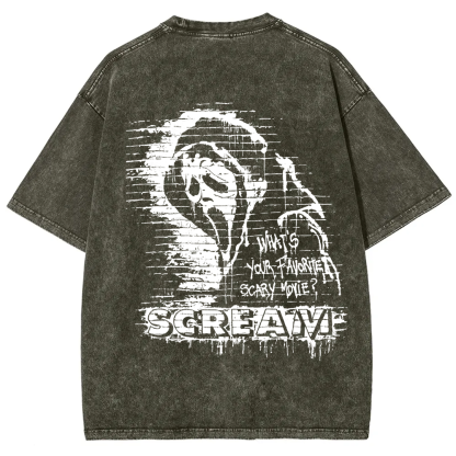 Unisex Vintage Scream horror movie t-Shirt