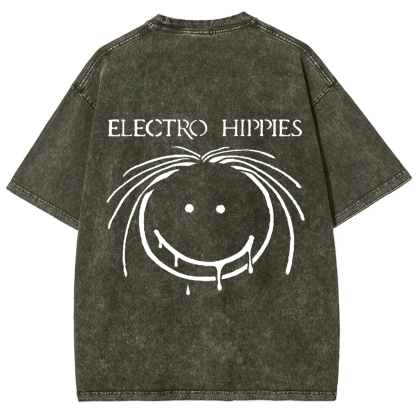 Unisex Vintage Electro Hippies Punk Band  t-Shirt