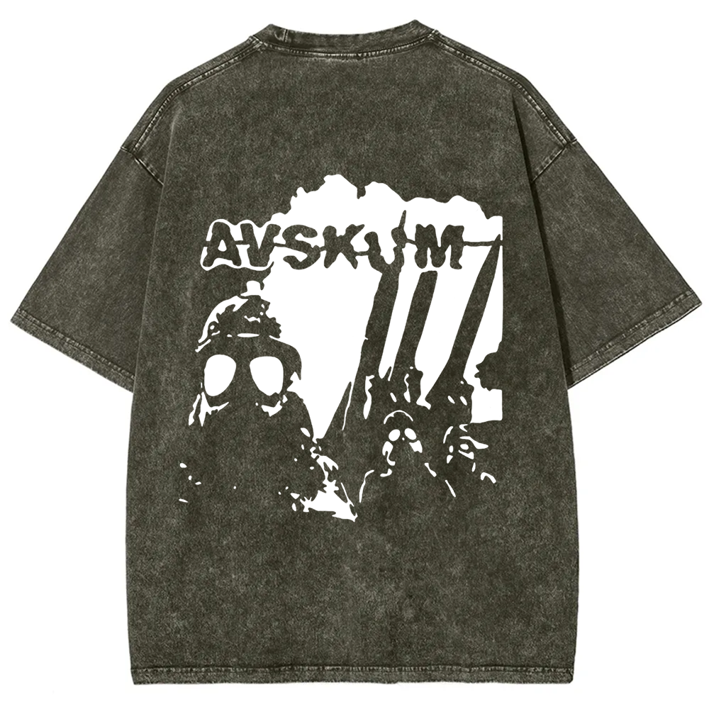Unisex Vintage Avskum Punk Band  t-Shirt