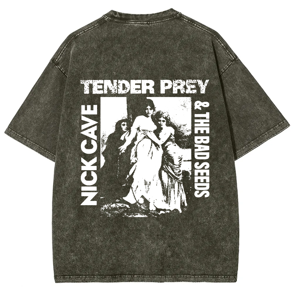 Unisex VintageNick Cave and the Bad Seeds Band Tender Prey Music t-Shirt