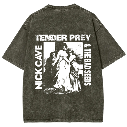 Unisex VintageNick Cave and the Bad Seeds Band Tender Prey Music t-Shirt