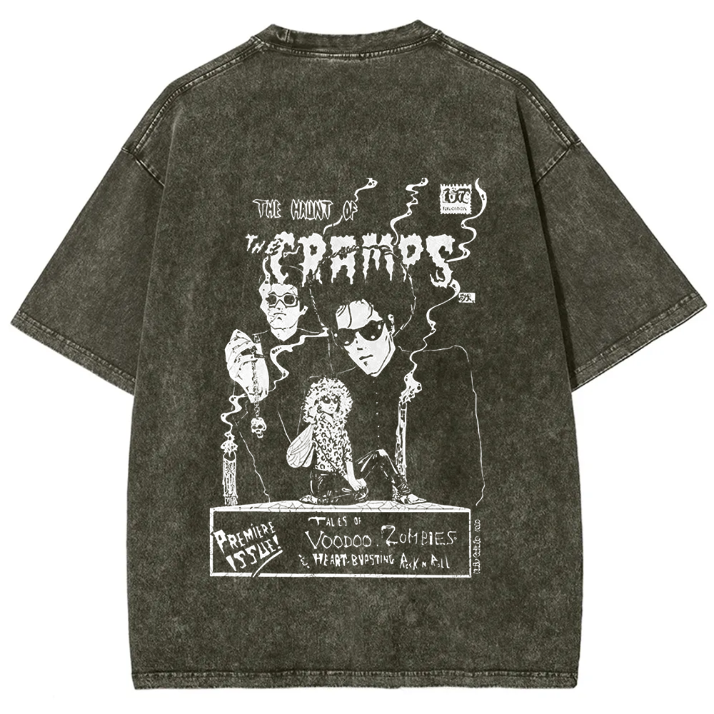 Unisex Vintage The Cramps Rock Band t-Shirt