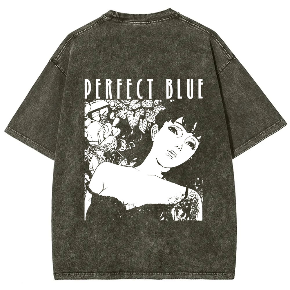 Unisex Vintage  Perfect Blue Horror Movie  t-Shirt