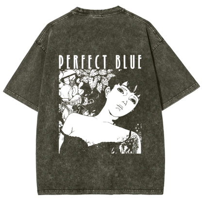 Unisex Vintage  Perfect Blue Horror Movie  t-Shirt